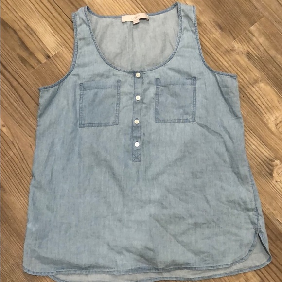 LOFT Tops - LOFT Lightweight Denim Tank